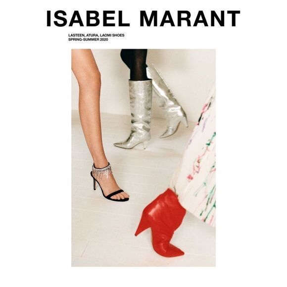 Isabel Marant atura rhinestone fringe suede sandal - Picture 2 of 15